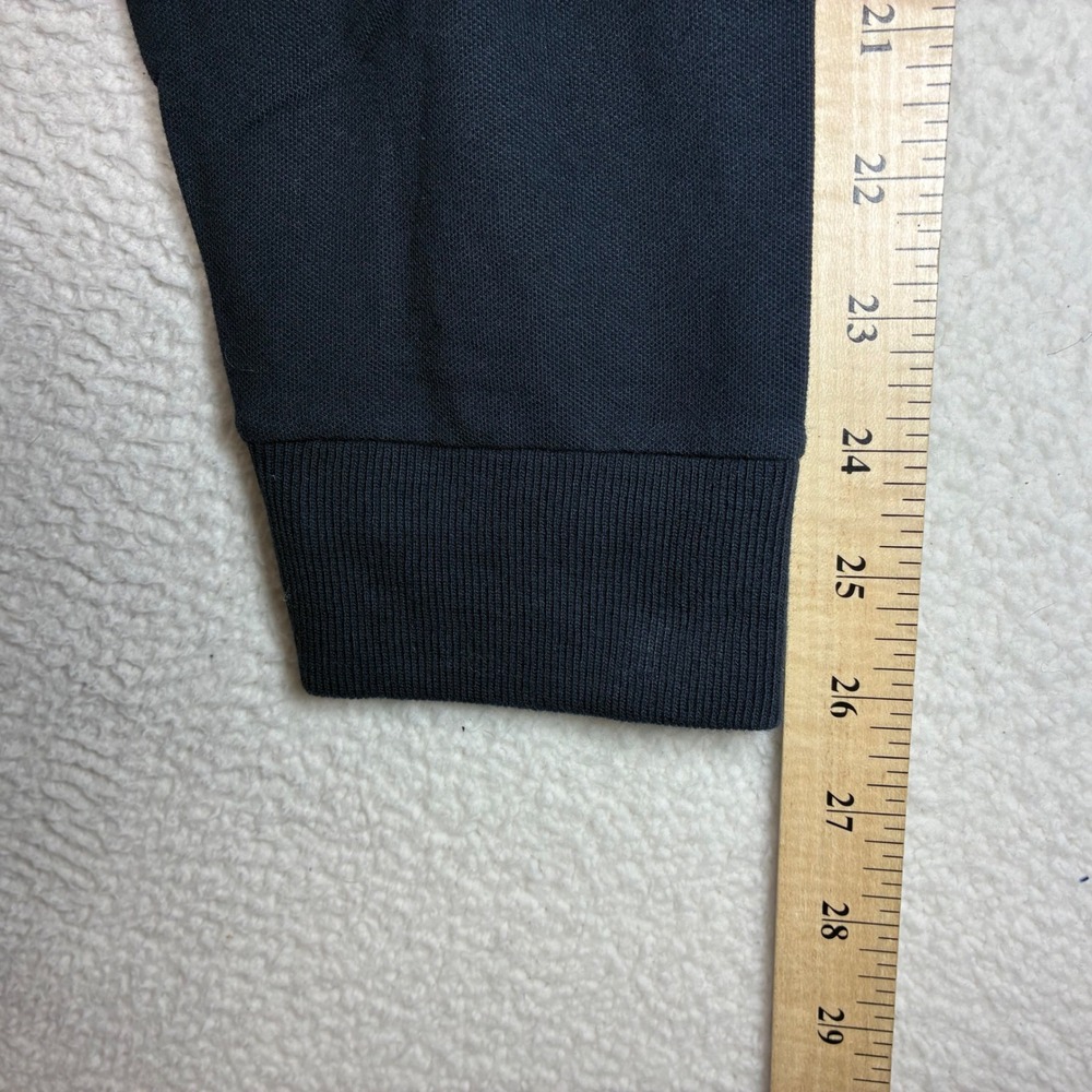Abercrombie Fitch Polo Shirt Men M Blue Long Sleeve Stretch Pique Preppy NWT - Picture 7 of 8